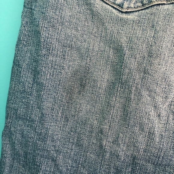 Chiqle denim light wash straight jean skirt - Picture 3 of 6